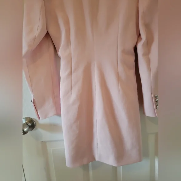 Zara Pink Draped Jacket Mini Dress NWT - Picture 11 of 11